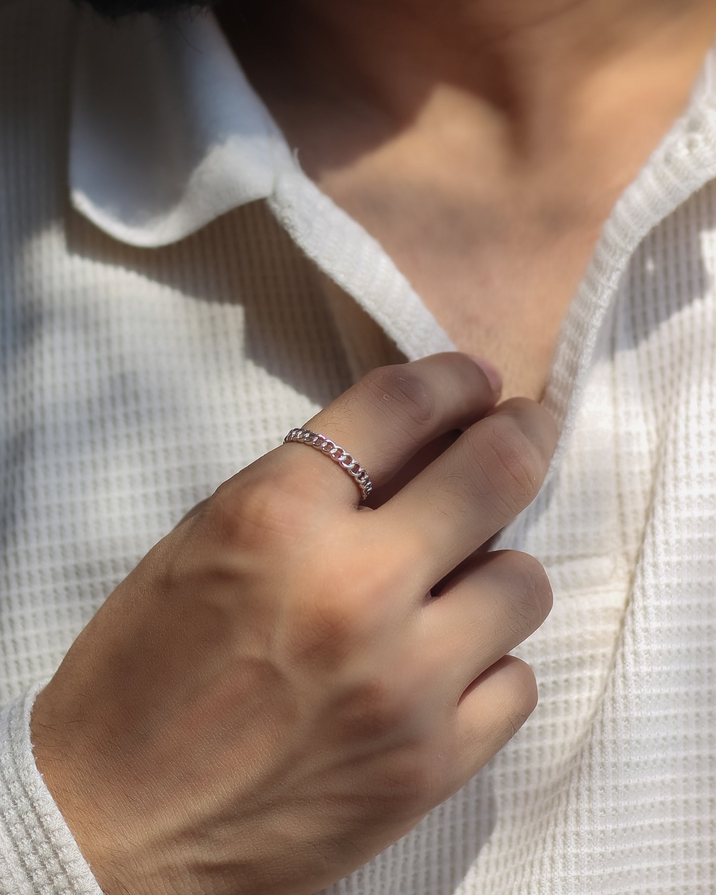 Unisex Chain Loop Ring