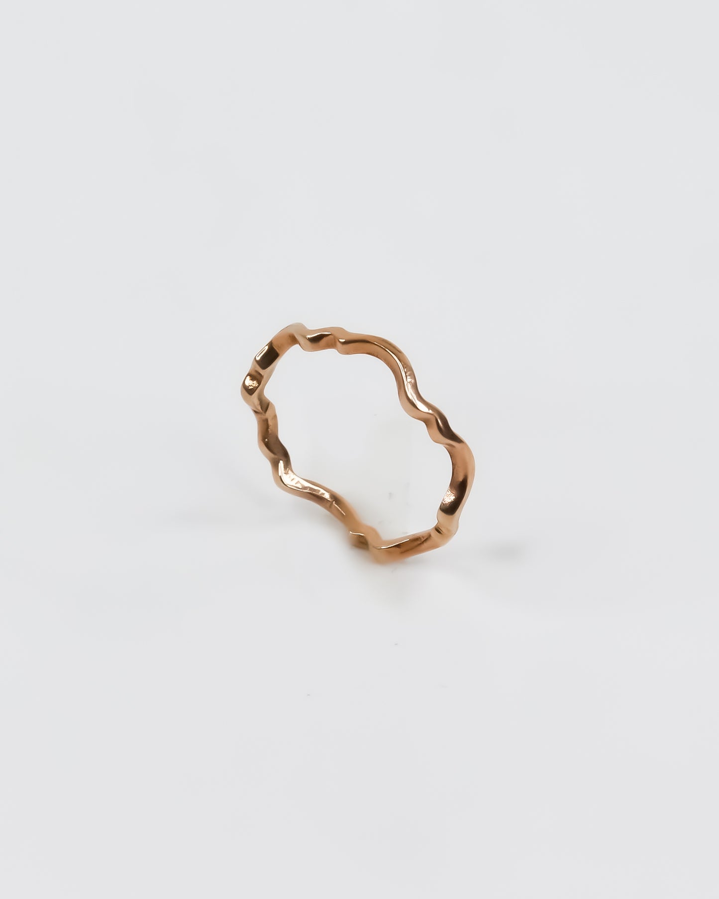 Small Wave Ring ( Rose Gold)