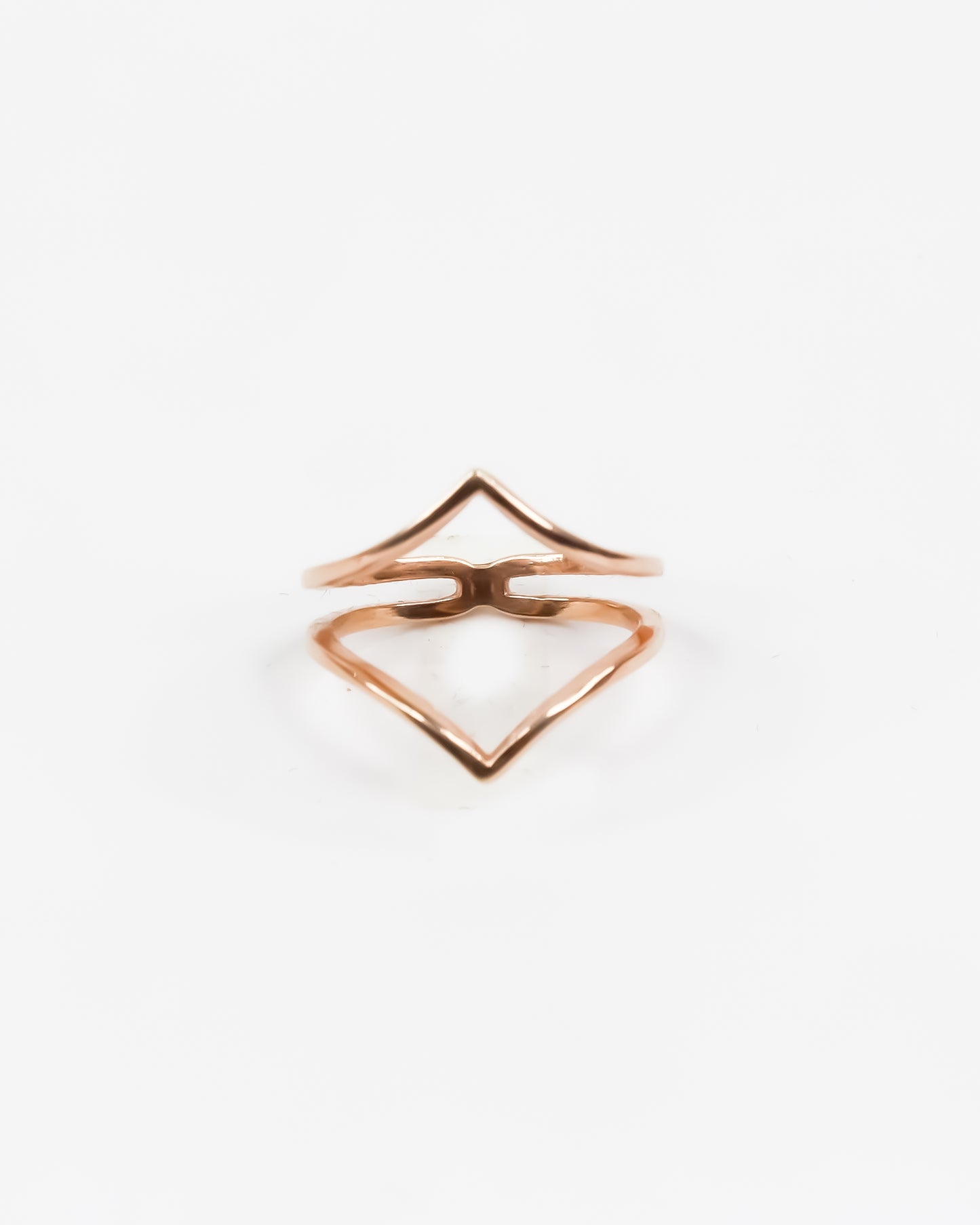 Reflect V ring (Rose Gold)